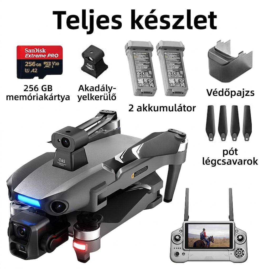 Profi hőkamerás drón 4K kamerával, infravörös & GPS, vadászathoz, biztonsághoz és iparhoz